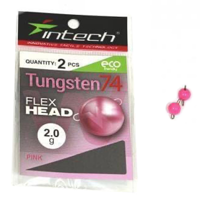 Разборной груз Intech Tungsten 74 Gloss Pink UV (9 g (1 шт.))