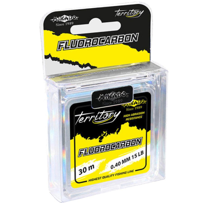 Леска Mikado Carp Territory Fluorocarbon 30м прозрачная - 0.45mm - 12,20кг