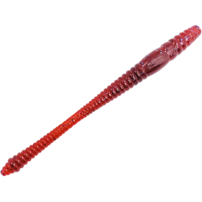 Силиконовая приманка МикроDжиг MicroWorm 2.5" 65мм цвет Рубиновый