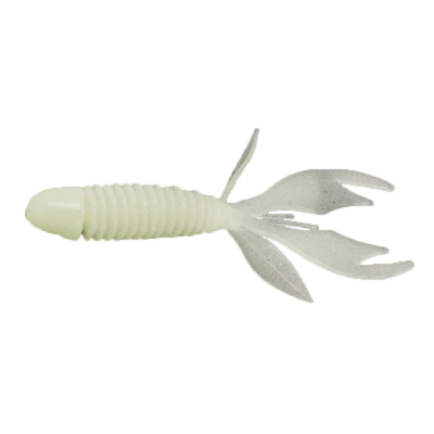 Силиконовая приманка Garry Angler Wooly Hawgtail 2,75" (Ослиные уши) 6 шт/Икра цвет #Glow