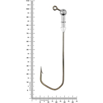 Мормыш Джиг не крашеный Шар 8 гр, кр-к VD-079 GNB-079-12/0-08(25)