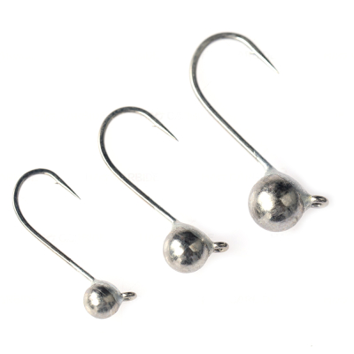 Вольфрамовая джиг-головка HAO  CARBIDE на крючках Hayabusa FLY 372, 3 шт., Natural