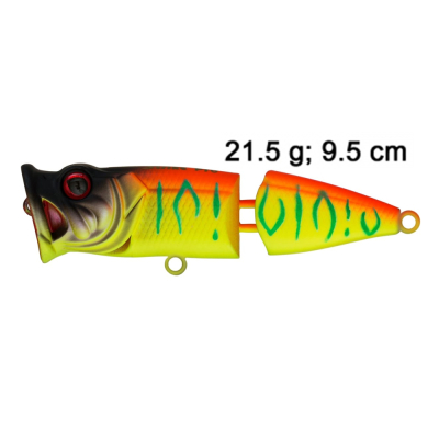 Воблер Strike Pro Pike Pop Joint 75, 11 гр. цвет A242S Sunrise Mat Tiger (9931220)