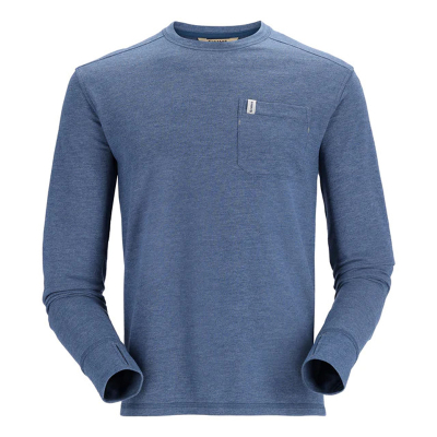 Футболка Simms Henry's Fork Crew, Navy Heather, L