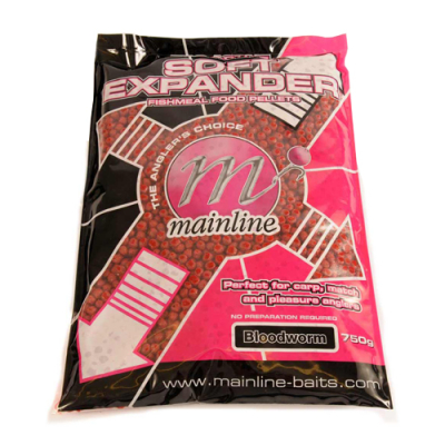 Пеллетс прикормочный Mainline Pro-Active Soft Expander Pellets 750гр Bloodworm M05011 (мотыль)