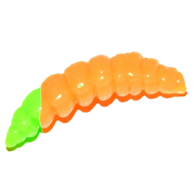 Мягкая приманка Red Machine Larva (Личинка) 35мм 10шт. цв. Chartreuse/Orange