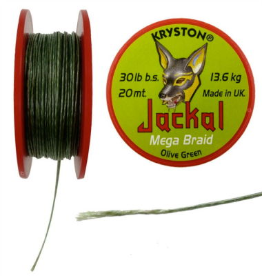 Поводковый материал Kryston Jackal 20м Olive Green 30lb JA2