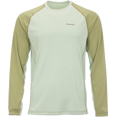 Термофутболка Simms SolarFlex LS Crewneck - Solid, Lt.Green/Sage Heather, S
