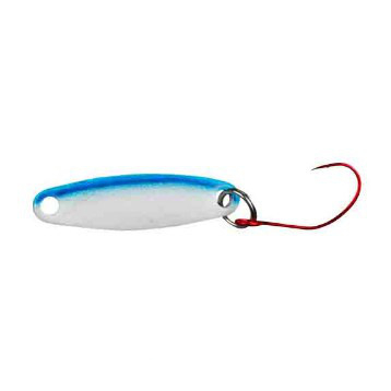 Блесна GT-BIO Mini spoon 3.0см 3.5гр., white+blue