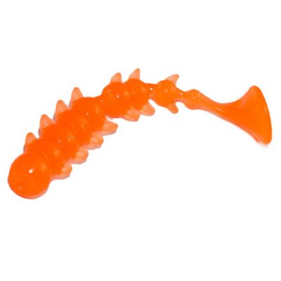 Силиконовые приманки Русская Фишка Сатана, Креветка 10 см (Цвет 4, Морковь)