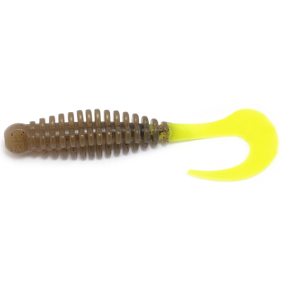 Силиконовая приманка Boroda Baits Phantom 110 mm ШОКОЛАД/ЛИМОН (Chocolate/Lemon)