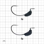 Офсетные крючки с огрузкой Gamakatsu Hobozari WTD-Hook 2/0 7g