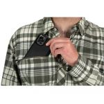 Рубашка Simms BugStopper LS Shirt, Sterling Morada Plaid, XXLEU