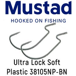 Mustad Ultra Lock Soft Plastic 38105NP-BN