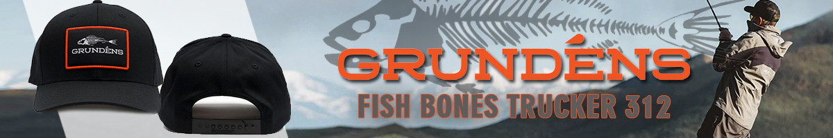 Grundens Fish Bones Trucker 312, Black/Charchoal