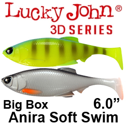 Lucky John 3D Series Anira Soft Swim 6" BIG BOX