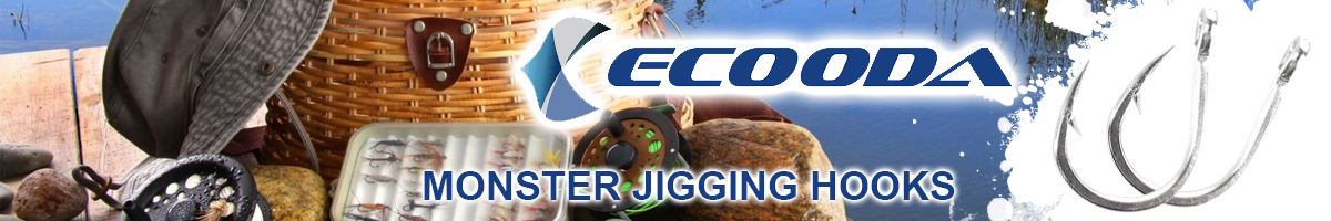 Ecooda Monster Jigging Hooks (Snelled Hook with Luminous)