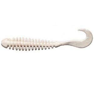 Твистер Berkley Gulp! SW Pulse Worm 4" цв. White Glow
