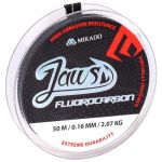 Леска Mikado Fluorocarbon Jaws 50m прозрачная 0.20mm - 3,77кг