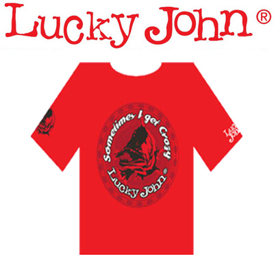 Lucky John Футболка красная (LJ-102)