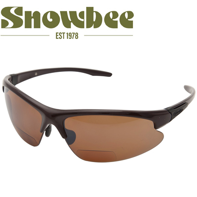 Snowbee Prestige Magnifier Sunglasses Brown/Amber