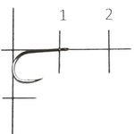 Крючок Gamakatsu LS-3313F Ring Eye N-L №10 (14шт)