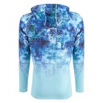 Футболка FHM Mark Hoodie V2 Принт голубой/мятный р.XS