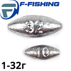 F-Fishing Грузило Оливка скользящая