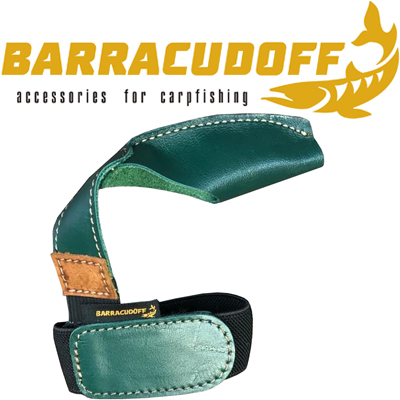 Barracudoff Напальчник с резинкой из кожи Зеленый