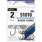 Одинарный крючок Owner 51010, черный 51010-02