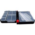 Коробка двойная Ruzza 133x97x37мм 8 отделений + 4 съемных перегородки
