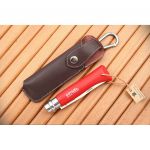 Нож Opinel №8 Trekking, нержавеющая сталь, с чехлом, красный