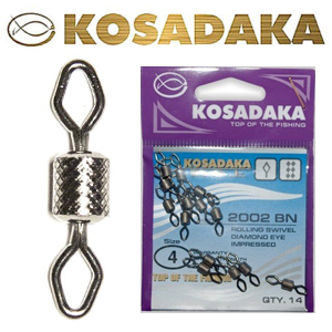 Kosadaka 2002BN Вертлюг роликовый рифленый
