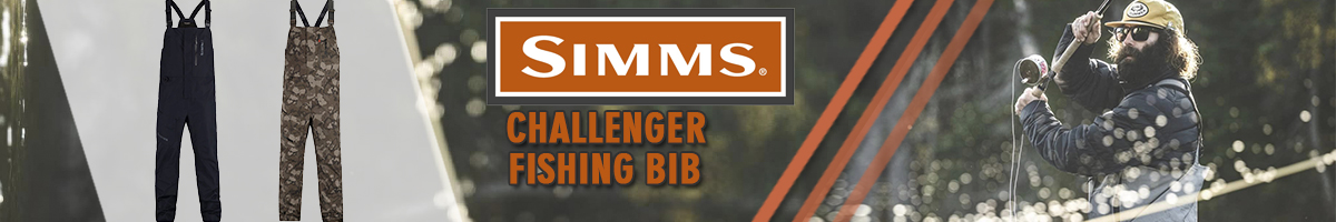Simms Challenger Fishing Bib, Regiment Camo Olive Drab