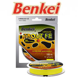 Benkei Trout PE желтый fluo 100m