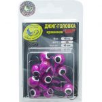 Джиг крашеный Шар 18 гр, цв. 06-фиолетовый, кр-к VD-071 GCB-071S-18-06 10 шт