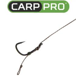 Carp Pro Sinking Braid Wide Gape Поводок с крючком
