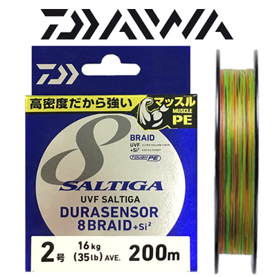 Daiwa UVF Saltiga Dura Sensor 8Braid +Si² [10m x 5colors] 200m