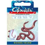Крючок Gamakatsu BKS-3120R Worm 70см №4 d поводка 030 (10шт.)