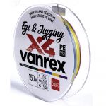 Леска плетеная Lucky John Vanrex Egi & Jigging Х4 Braid Multi Color 150/008