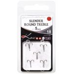 Крючок тройник KOI "Slender Round Treble", размер 20 (INT), цвет BN (5 шт.)