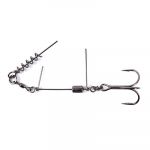 Готовый монтаж Savage Gear SS Corkscrew Stinger Red + Bn, 3г, No2/0, 35кг, уп.2шт, арт.72278