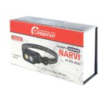 Фонарь налобный Сибирский Следопыт Narvi, 1 LED+1 СОВ, аккум. 220В