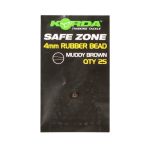 Бусина резиновая Korda Safe Zone Rubber Bead 4мм Brown K4RBB