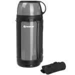 Термос Nisus (N-TM-041-G) 1400ML (крышка-кружка с ручк, доп.пл.чашка, скл.ручки, ремень)