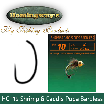Hemingway's HC 115 Shrimp & Caddis Pupa Fly Barbless