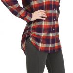 Туника Simms Women's Sunrise Tunic, Carbon Garnet Plaid, M