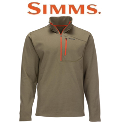 Simms Thermal 1/4 Zip Top, Dark Stone