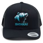 Кепка с сеткой 6P Volga Baits Dichka! Roar Rawcut #Black/Black&Azure