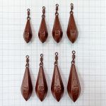 Грузило горизонт ушко вертлюг F-Fishing 140г brown 2шт ВР